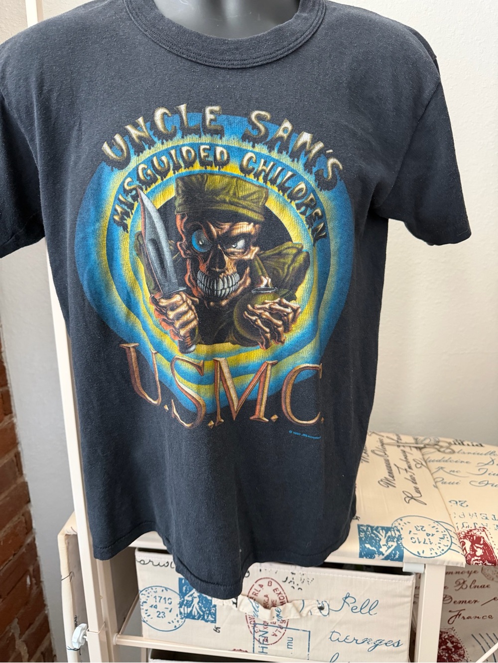 Rothco Black Uncle Sam's Misguided Children USMC Graphic Tee